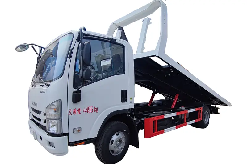 Ciężarówka ratunkowa po wypadku