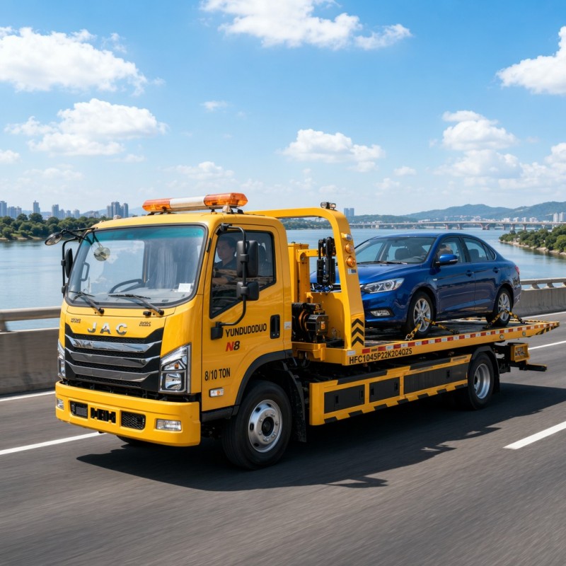 Wytrzymałość i kompaktowy niszczyciel JAC N8 8/10 ton z mocą Cummins